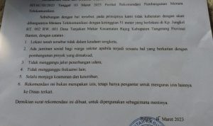 Foto Surat Keterangan dari Camat