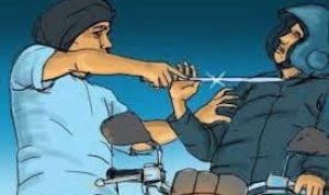 Ilustrasi aksi pembegalan