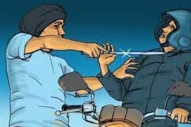 Ilustrasi aksi pembegalan