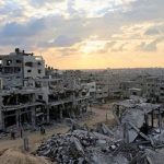 Kawasan permukiman di Gaza